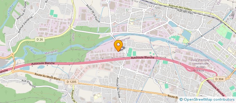 localisation de l'entreprise SCI LES BORDS DE L ARVE  MARNAZ