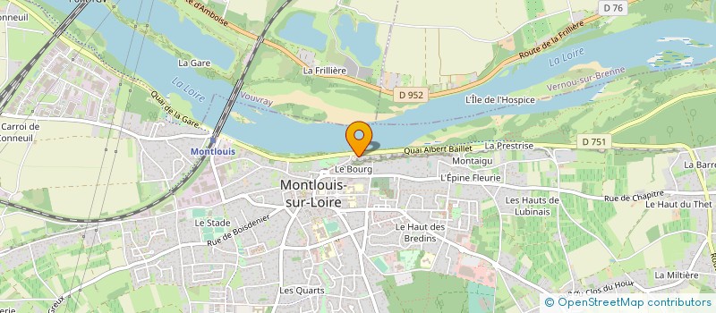 localisation de l'entreprise SCI LES BORDS DE LOIRE DE MONTLOUIS à MONTLOUIS-SUR-LOIRE
