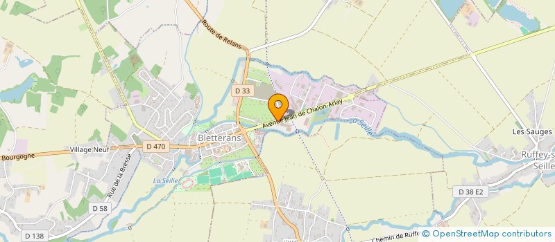 localisation de l'entreprise SCI LES BORDS DE VALLIERE 39  BLETTERANS