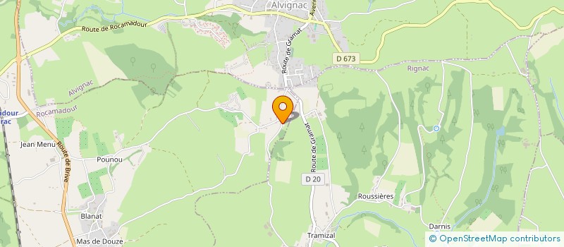 localisation de l'entreprise SCI LES BORIES  RIGNAC