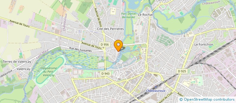 localisation de l'entreprise SCI LES BORNAIS DES TEMPS MODERNES à CHATEAUROUX