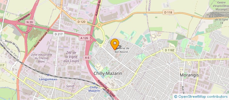 localisation de l'entreprise SCI LES BOSQUETS à CHILLY-MAZARIN