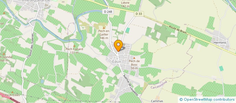 localisation de l'entreprise SCI LES BOSQUETS  CAUX-ET-SAUZENS