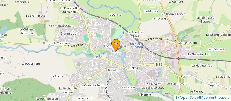 localisation de l'entreprise SCI LES BOSQUETS  MONTFORT-SUR-MEU