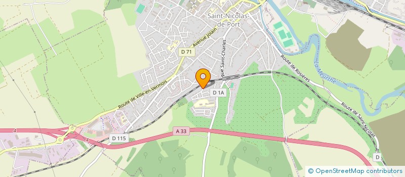 localisation de l'entreprise SCI LES BOSQUETS AZUREENS  SAINT-NICOLAS-DE-PORT