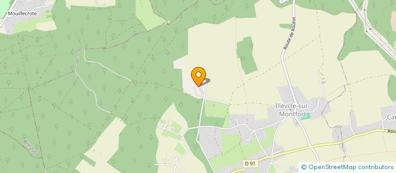 localisation de l'entreprise SCI LES BOSQUETS DU COURANT  ILLEVILLE-SUR-MONTFORT
