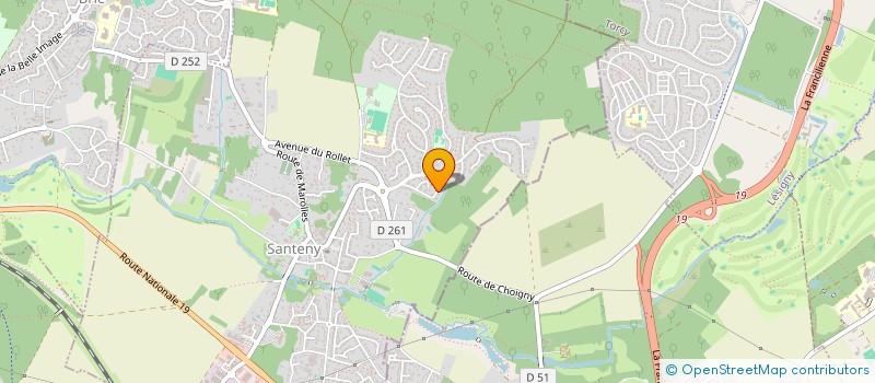 localisation de l'entreprise SCI LES BOSSONS  SANTENY