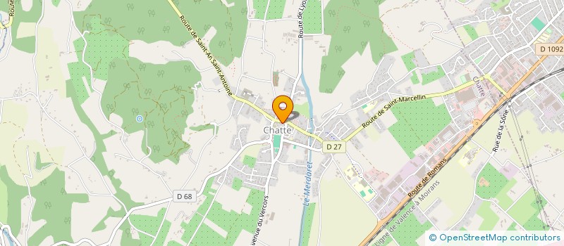 localisation de l'entreprise SCI LES BOSSONS  CHATTE