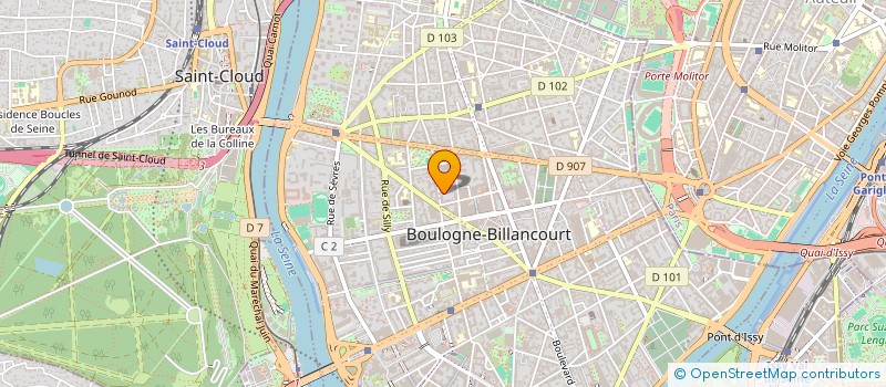 localisation de l'entreprise SCI LES BOTTES à BOULOGNE-BILLANCOURT