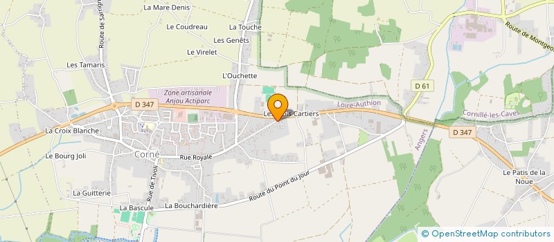 localisation de l'entreprise SCI LES BOUCHONS  LOIRE-AUTHION