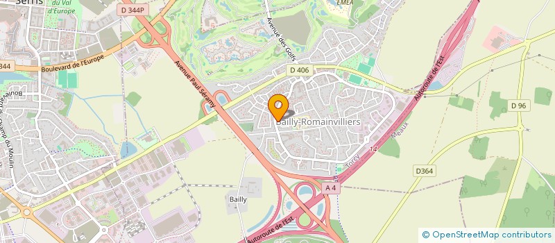 localisation de l'entreprise SCI LES BOUCLES DU LOCHY  BAILLY-ROMAINVILLIERS