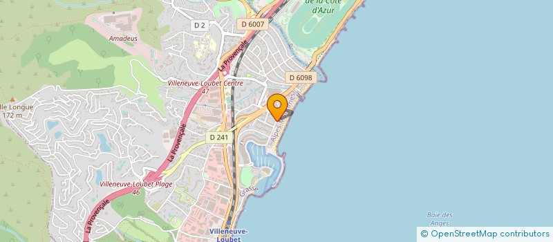 localisation de l'entreprise SCI LES BOUGAINVILLEES à VILLENEUVE-LOUBET