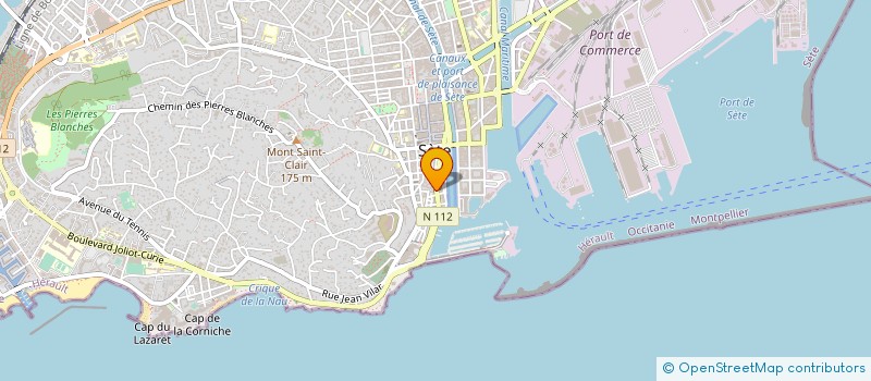 localisation de l'entreprise SCI LES BOUGAINVILLEES à SETE