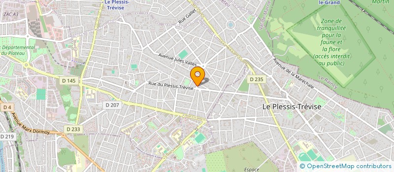 localisation de l'entreprise SCI LES BOUGAINVILLIERS à CHAMPIGNY-SUR-MARNE