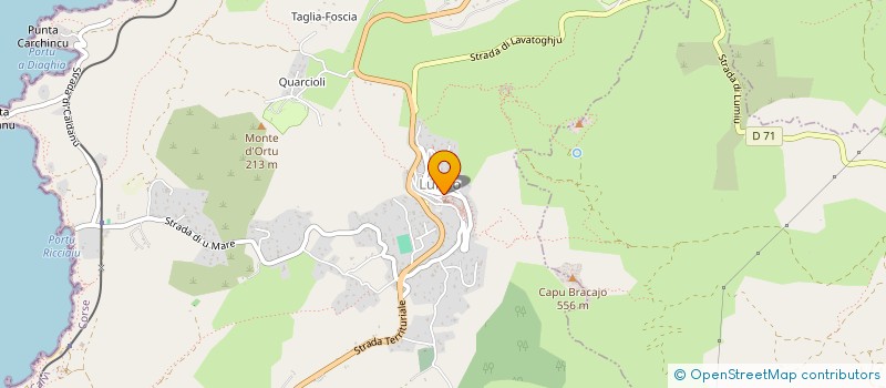 localisation de l'entreprise SCI LES BOUGAINVILLIERS à LUMIO