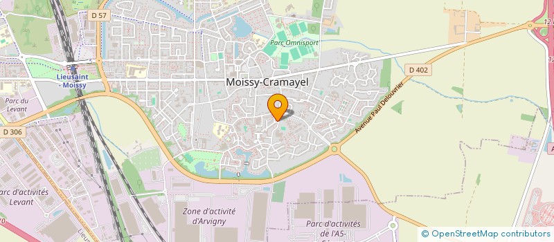 localisation de l'entreprise SCI LES BOUGAINVILLIERS  MOISSY-CRAMAYEL