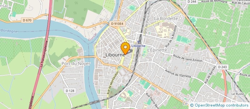 localisation de l'entreprise SCI LES BOUGAINVILLIERS à LIBOURNE