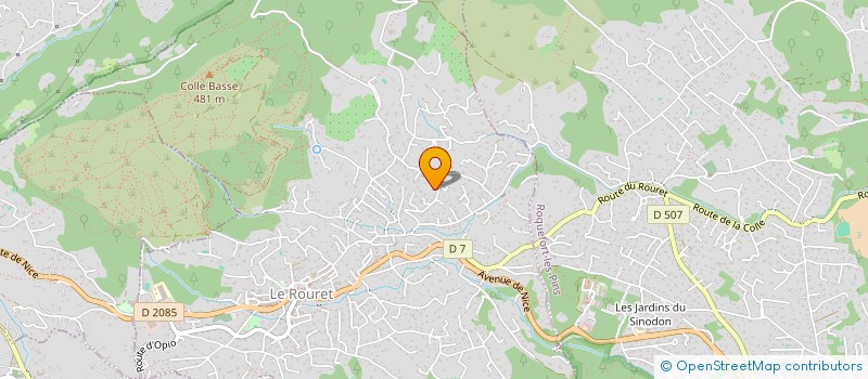 localisation de l'entreprise SCI LES BOUGAINVILLIERS  LE ROURET