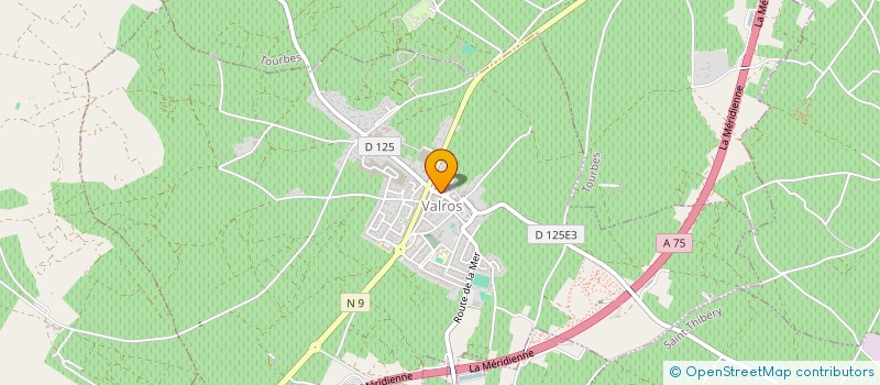 localisation de l'entreprise SCI LES BOUGAINVILLIERS  VALROS