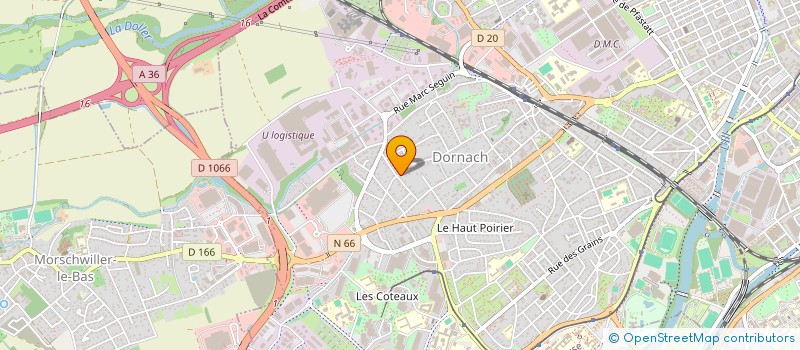 localisation de l'entreprise SCI LES BOULANGERS  MULHOUSE