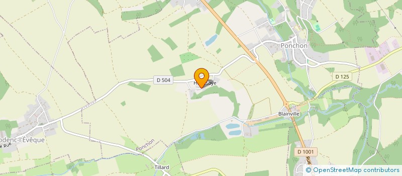 localisation de l'entreprise SCI LES BOULEAUX  PONCHON