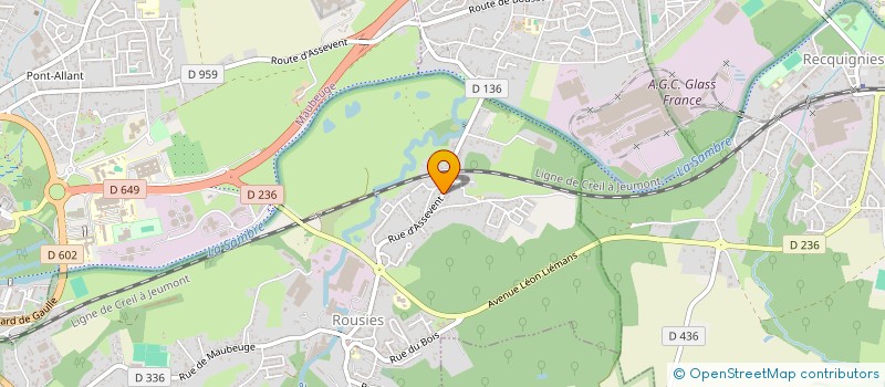 localisation de l'entreprise SCI LES BOULEAUX  ROUSIES