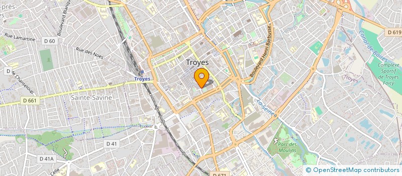 localisation de l'entreprise SCI LES BOULEAUX  TROYES