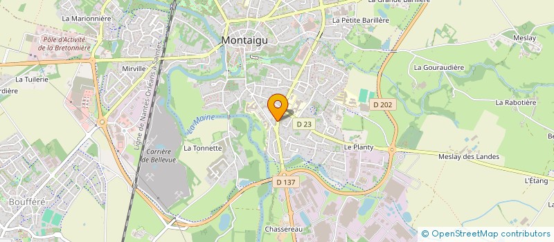 localisation de l'entreprise SCI LES BOULEAUX à MONTAIGU-VENDEE