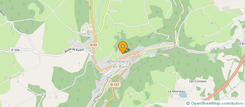 localisation de l'entreprise SCI LES BOULEAUX  PLOMBIERES LES BAINS