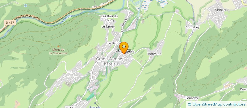 localisation de l'entreprise SCI LES BOULEAUX  GRAND'COMBE-CHATELEU