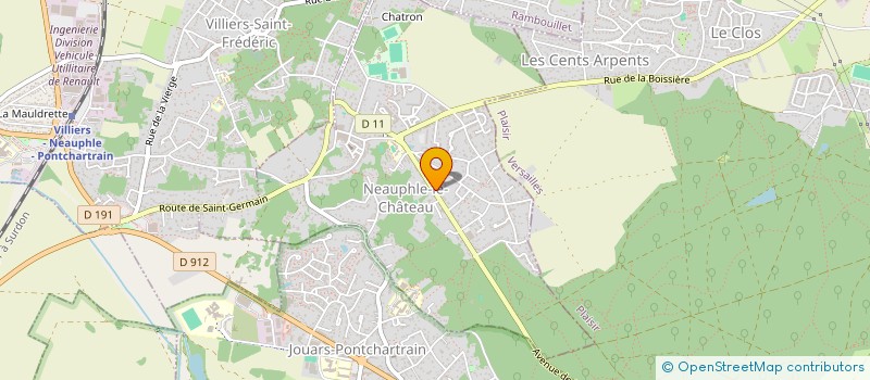 localisation de l'entreprise SCI LES BOULOTS  NEAUPHLE-LE-CHATEAU