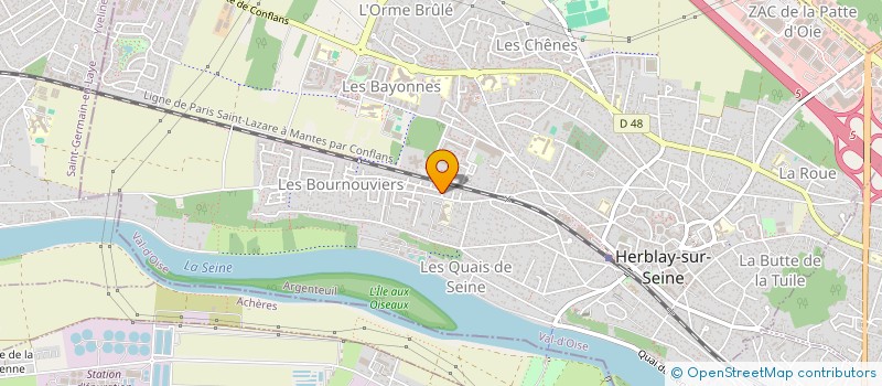 localisation de l'entreprise SCI LES BOUNILLES  HERBLAY-SUR-SEINE