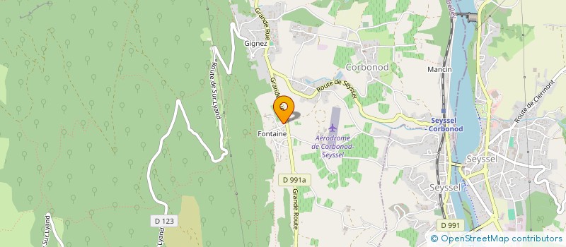 localisation de l'entreprise SCI LES BOUQUETINS  CORBONOD