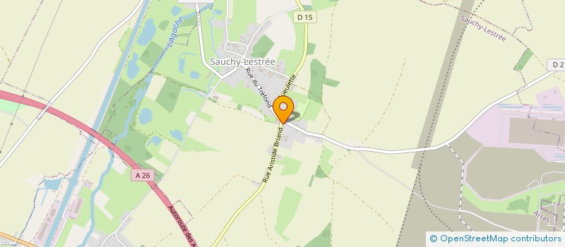 localisation de l'entreprise SCI LES BOUQUETS  SAUCHY-LESTREE