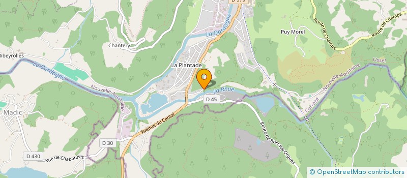 localisation de l'entreprise SCI LES BOURBONS  BORT-LES-ORGUES