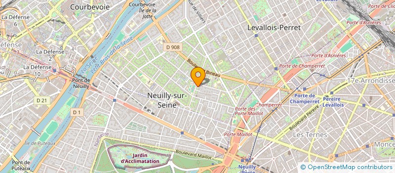 localisation de l'entreprise SCI LES BOURDINIERES à NEUILLY-SUR-SEINE