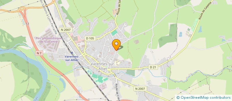 localisation de l'entreprise SCI LES BOURDONNES  VARENNES-SUR-ALLIER
