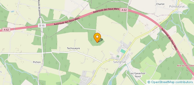 localisation de l'entreprise SCI LES BOURDONS  SAVIGNAC