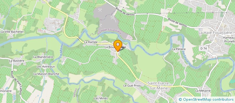 localisation de l'entreprise SCI LES BOURGNEUFS  SAINT-FIACRE-SUR-MAINE