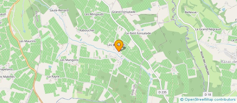 localisation de l'entreprise SCI LES BOURNETS  PINEUILH