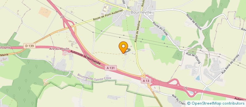 localisation de l'entreprise SCI LES BOURSIS  BOURNEVILLE-SAINTE-CROIX