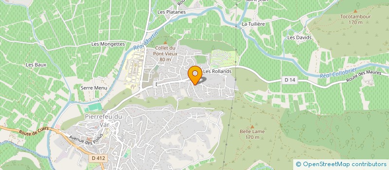 localisation de l'entreprise SCI LES BOUSQUETS  PIERREFEU-DU-VAR