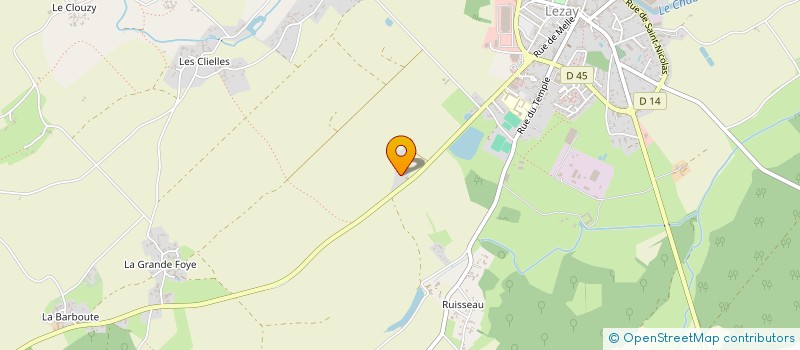 localisation de l'entreprise SCI LES BOUTRIES  LEZAY