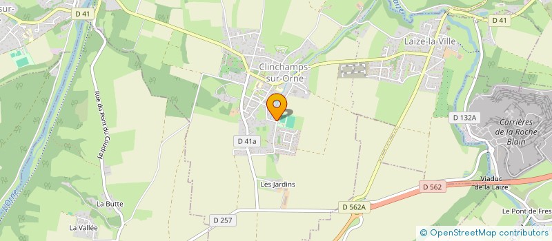 localisation de l'entreprise SCI LES BOUTTIERES  LAIZE-CLINCHAMPS