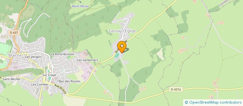 localisation de l'entreprise SCI LES BOUVIERS  CERNAY-L'EGLISE