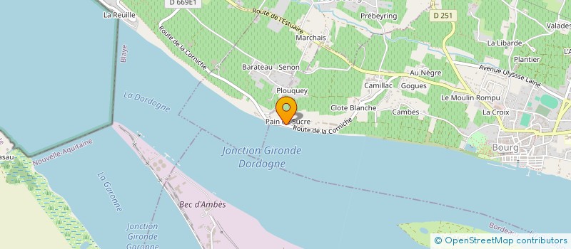localisation de l'entreprise SCI LES BOUVREUILS à BOURG