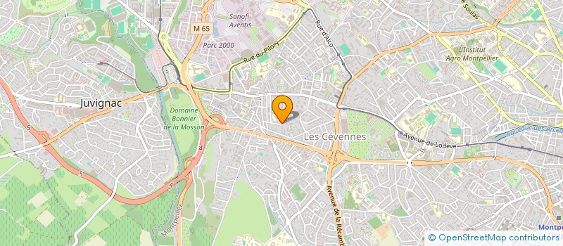 localisation de l'entreprise SCI LES BOUVREUILS à MONTPELLIER