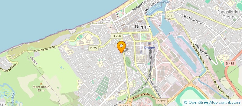 localisation de l'entreprise SCI LES BOUVREUILS QUIBERVILLE  DIEPPE