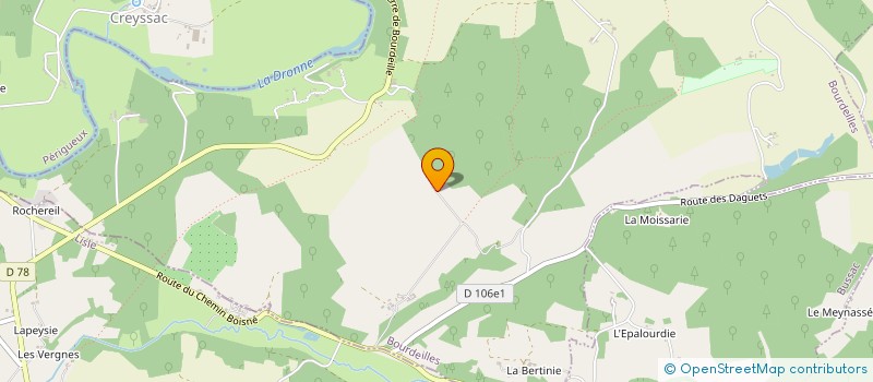 localisation de l'entreprise SCI LES BOYGES  BOURDEILLES