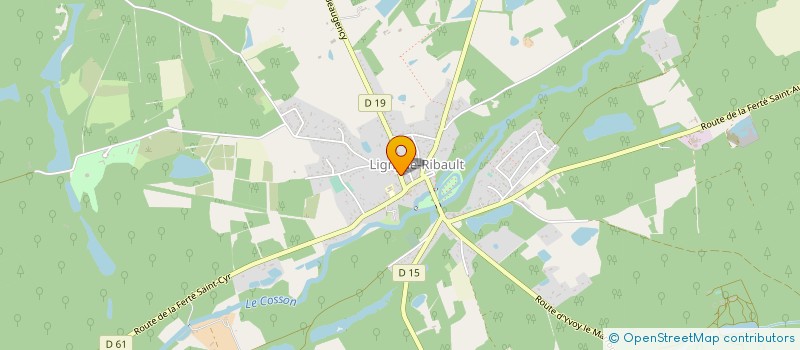 localisation de l'entreprise SCI LES BRANDONS à LIGNY-LE-RIBAULT